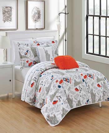 Chic Home - New York 5-Pc. Quilt Sets