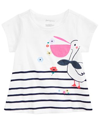 First Impressions - Toddler Girls Pelican-Print T-Shirt