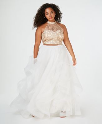 trendy plus size prom dresses