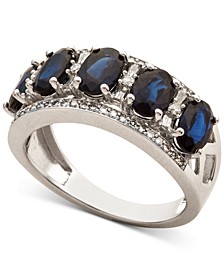 Sapphire (2-7/8 ct. t.w.) & Diamond (1/3 ct. t.w.) Ring in 14k Gold (Also in Ruby, Tanzanite and Emerald)