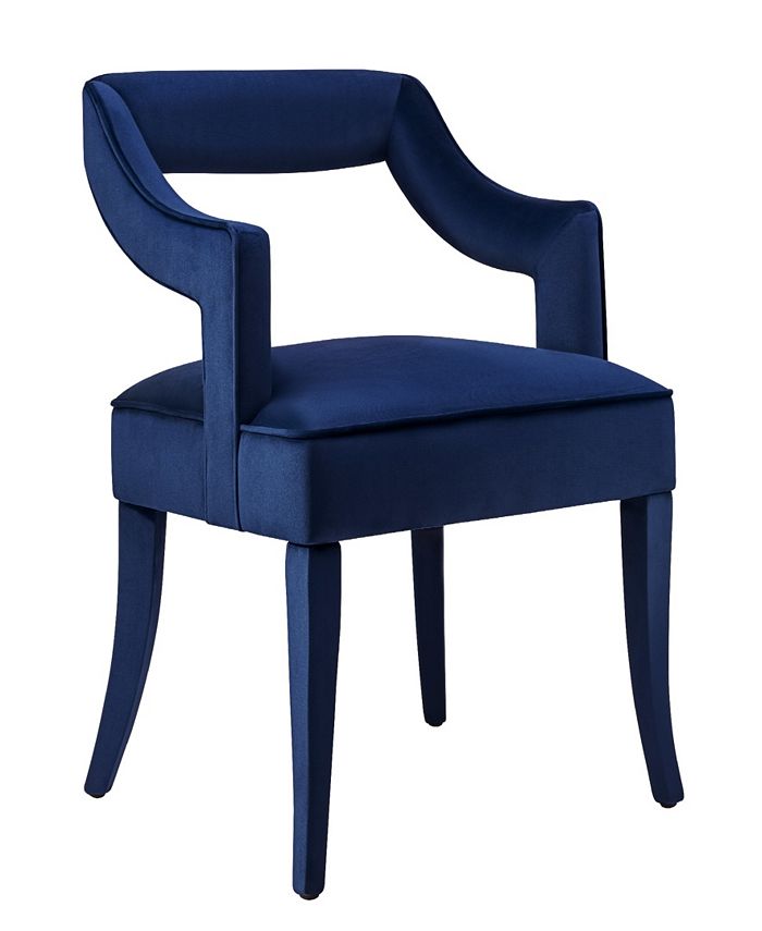 TOV Furniture Tiffany Navy Velvet Chair Macy's