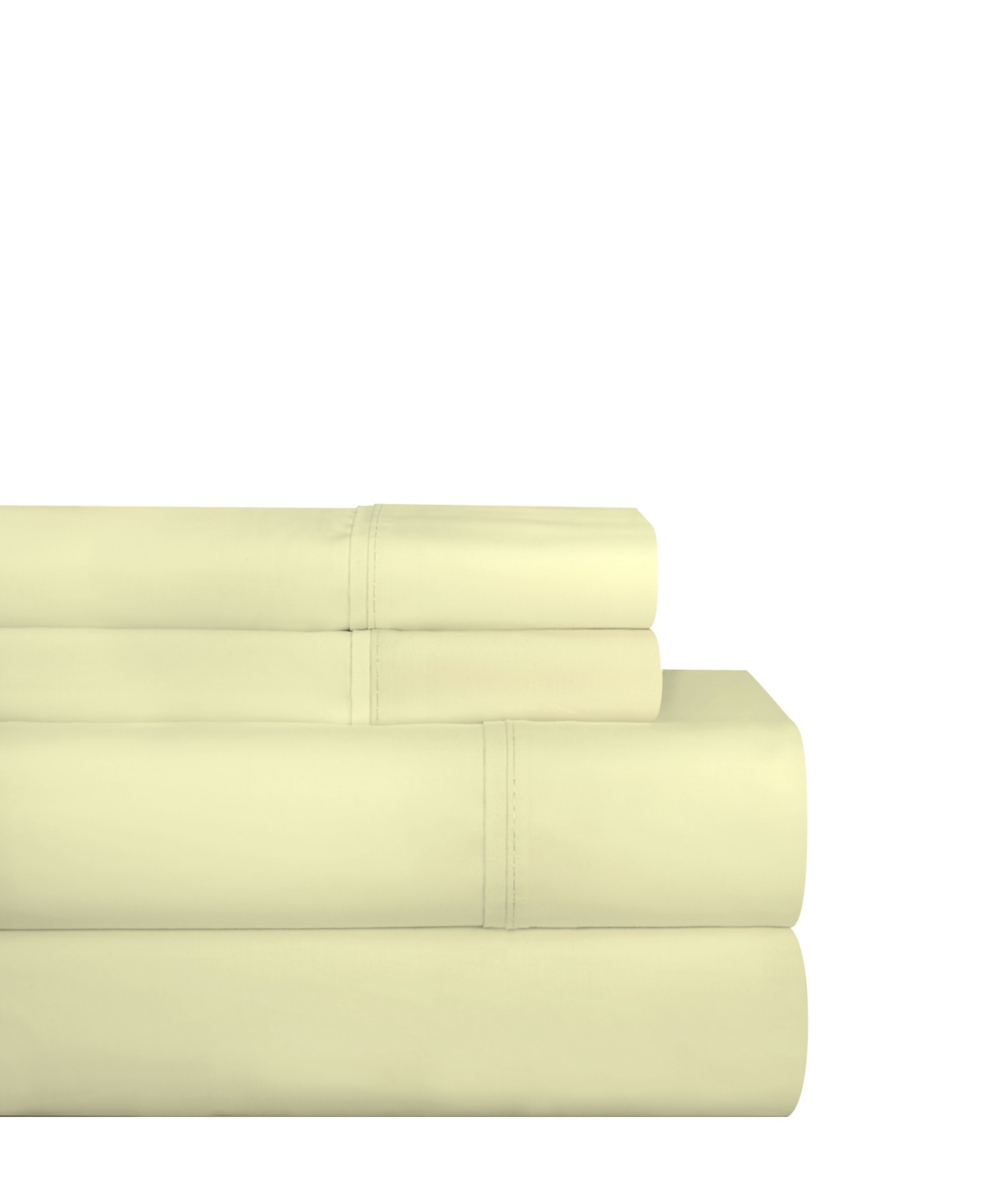Celeste Home Luxury Weight Solid Cotton Flannel Sheet Set, Queen In Yellow