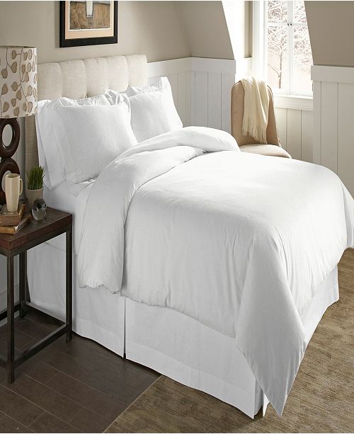 Pointehaven Luxury Size Cotton Flannel Duvet Set Full Queen
