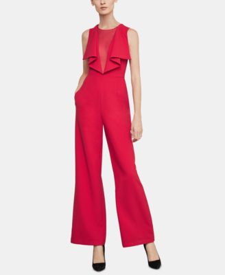 bcbgmaxazria red jumpsuit