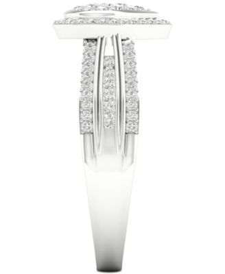 Diamond Heart Ring (1/2 ct. t.w.) in Sterling Silver