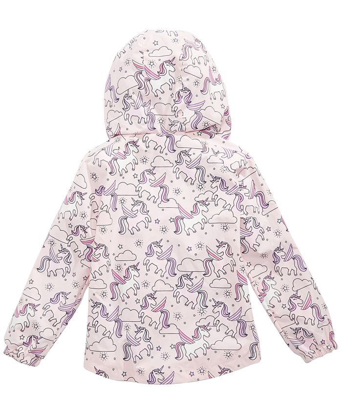 Epic Threads Little Girls ColorChanging UnicornPrint Rain Jacket