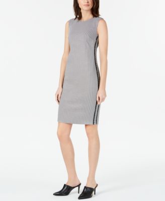 houndstooth sheath dress