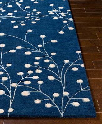 Athena ATH-5156 Navy 2' x 3' Area Rug
