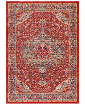 Surya Bohemian Bom-2307 Bright Red 5'3in x 7'6in Area Rug
