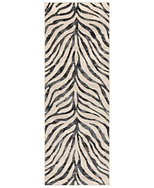 City CIT-2300 Taupe 2'7" x 7'3" Runner Area Rug