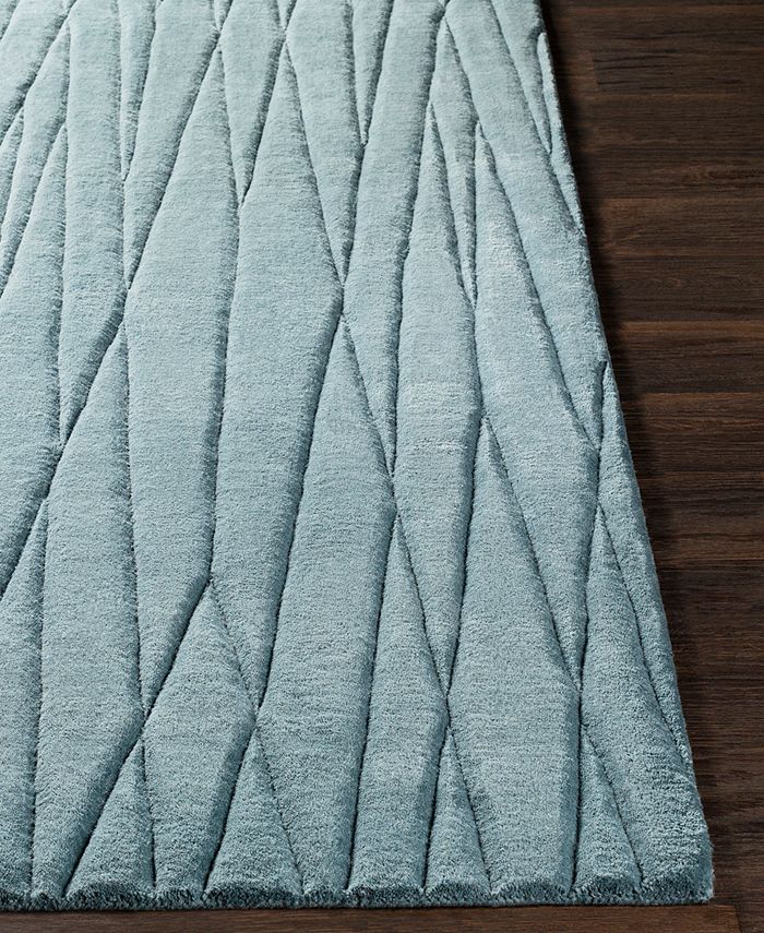 Surya Etching ETC4995 Teal 5' x 8' Area Rug Macy's