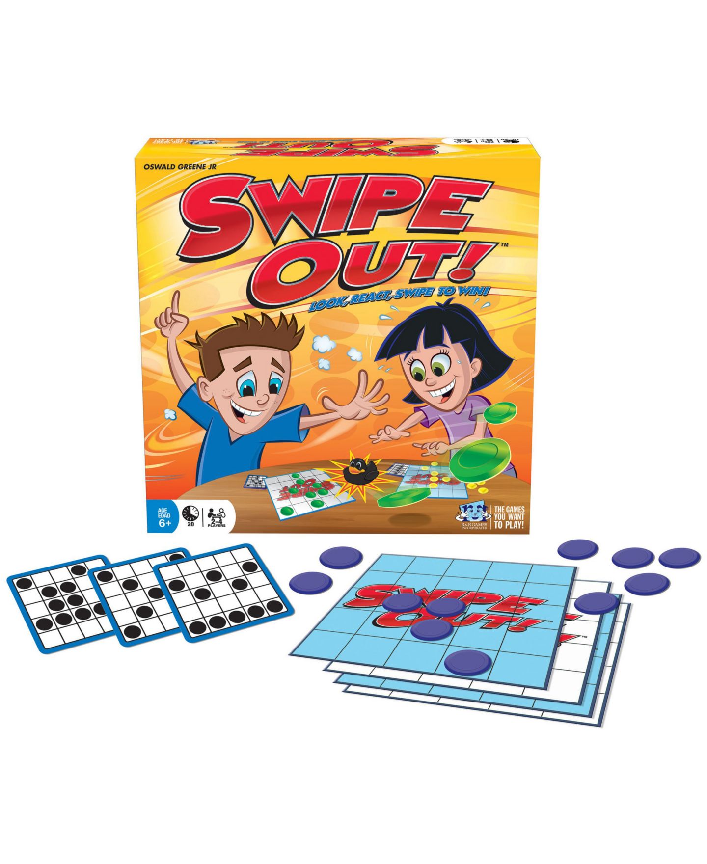 Детская настольная игра R&R Games Swipe Out! Board Game, Ages 6+ — фото 2
