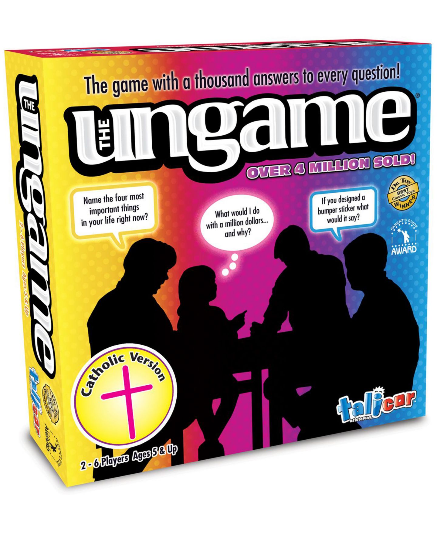 Детские настольные игры Talicor The Ungame - Catholic Version Board Game, Ages 6+ — фото 1