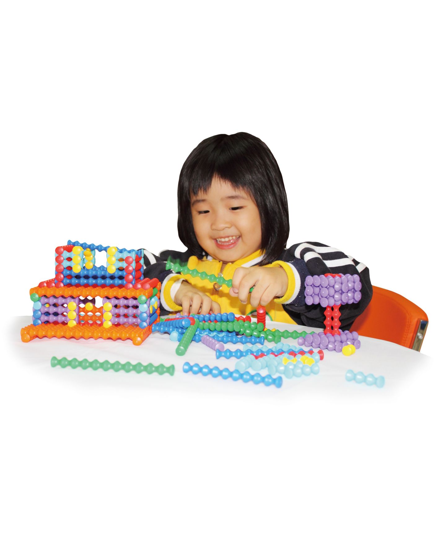 Детский конструктор Popular Playthings Playstix 150-Piece Building Set, Ages 4+ — фото 5
