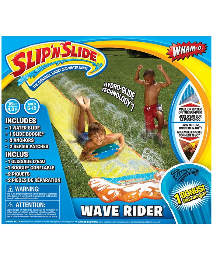 Slip n Slide Wave Rider Water Slide with Slide Boogie Wham-O 16ft Garden Toy NEW 