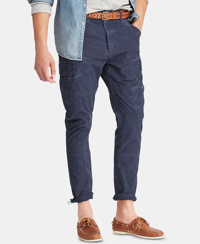 Polo Ralph Lauren Men's Slim Fit Canvas Cotton Cargo Pants 
