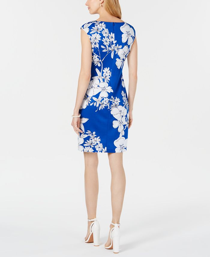 Connected Petite Floral-Print Sheath Dress - Macy's