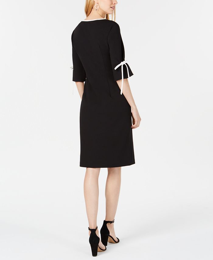 Connected Petite Piped Bell-Sleeve Dress - Macy's