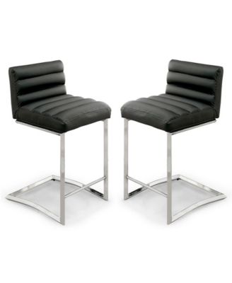 Furniture of America - Vova Counter Stool (Set Of 2), Quick Ship