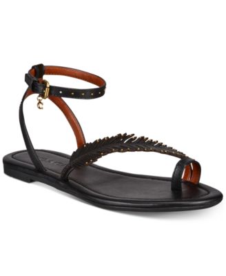 coach feather sandals