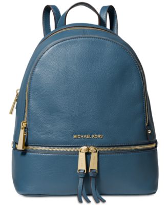 michael kors rhea leather backpack