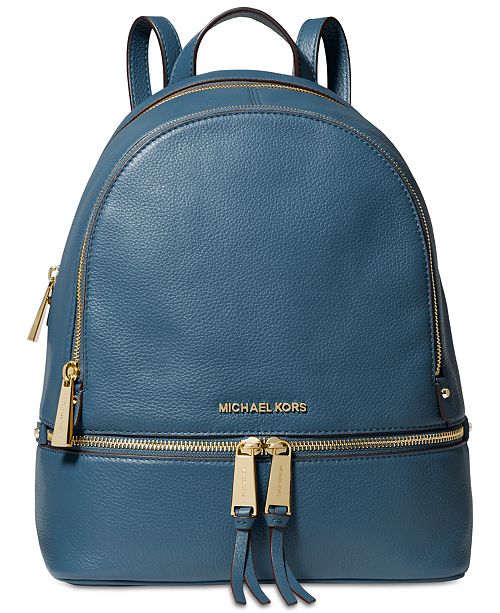 Michael Kors Rhea Zip Small Pebble Leather Backpack - Handbags ...