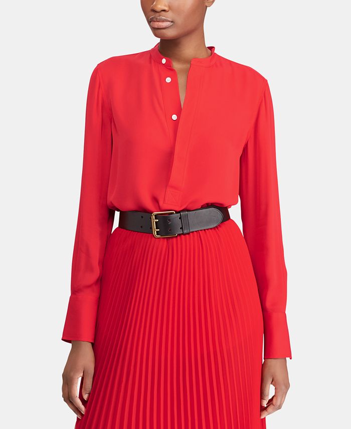 Macys silk blouses hotsell