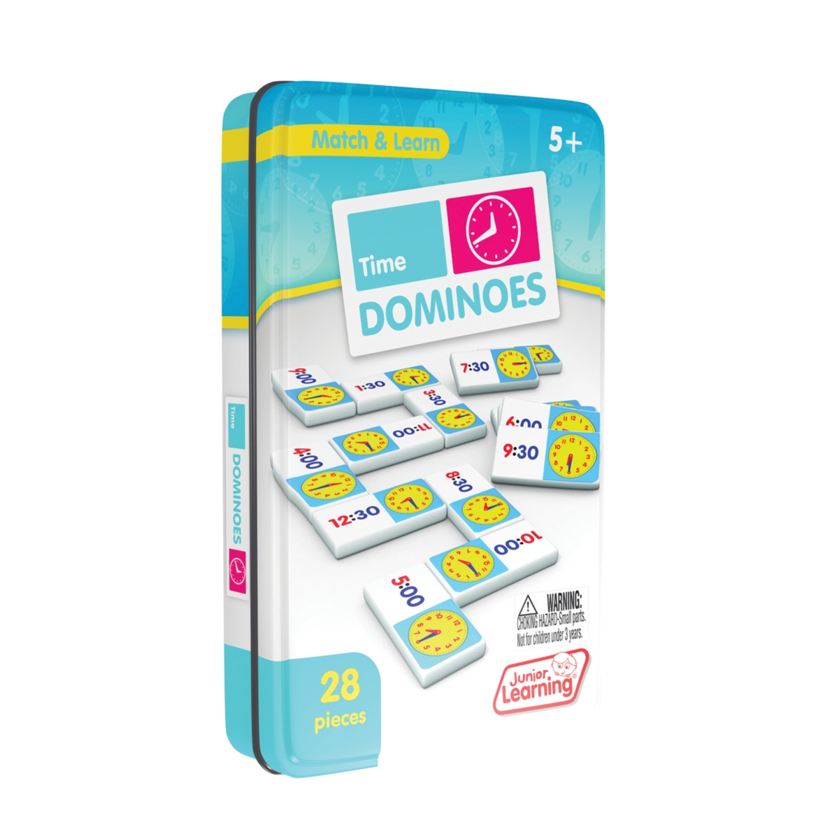 Junior Learning Kids' Time Dominoes Match And Learn Educational Learning Game In Multi