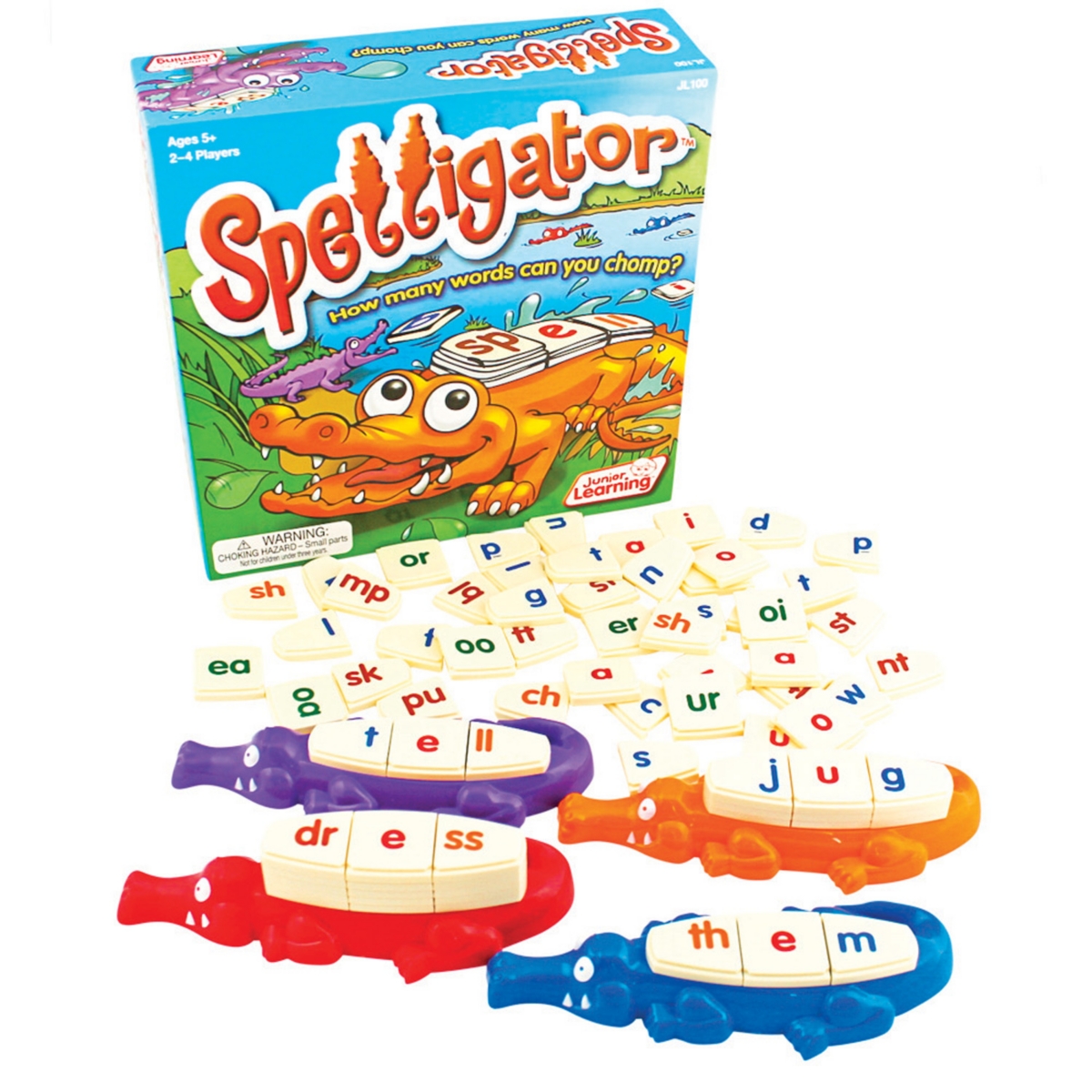 Junior Learning Kids' Spelligator Word Building Game In Multi