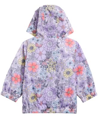 First Impressions Baby Girls Floral-Print Hooded Windbreaker Jacket, Created for Macy's
