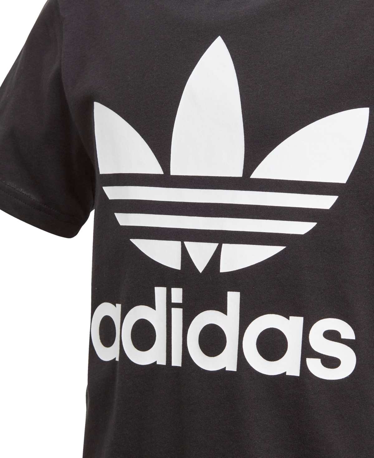 adidas Originals Big Boys Logo-Print Cotton T-Shirt -White