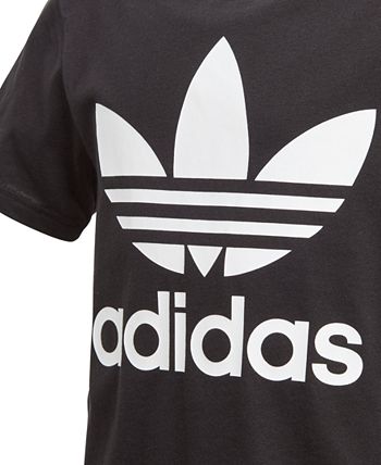 adidas Big Boys Logo-Print Cotton T-Shirt - Macy's