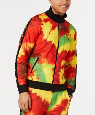 GUESS - Men's Virbras Tie Dye Track Jacket