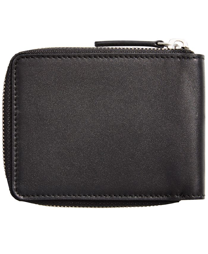 Hugo Boss Men's Subway Zip Leather Wallet - Macy's