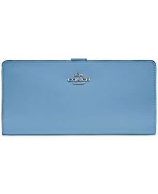 Coach skinny wallet cheap in refined leather