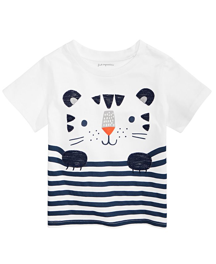 First Impressions Baby Boys Striped Tiger T-Shirt, Created for Macy's ...