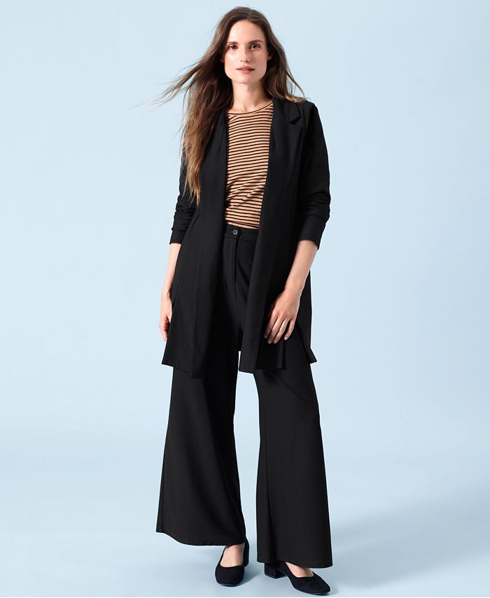 Eileen Fisher Washable Crepe High-Waist Ankle Pants - Macy's
