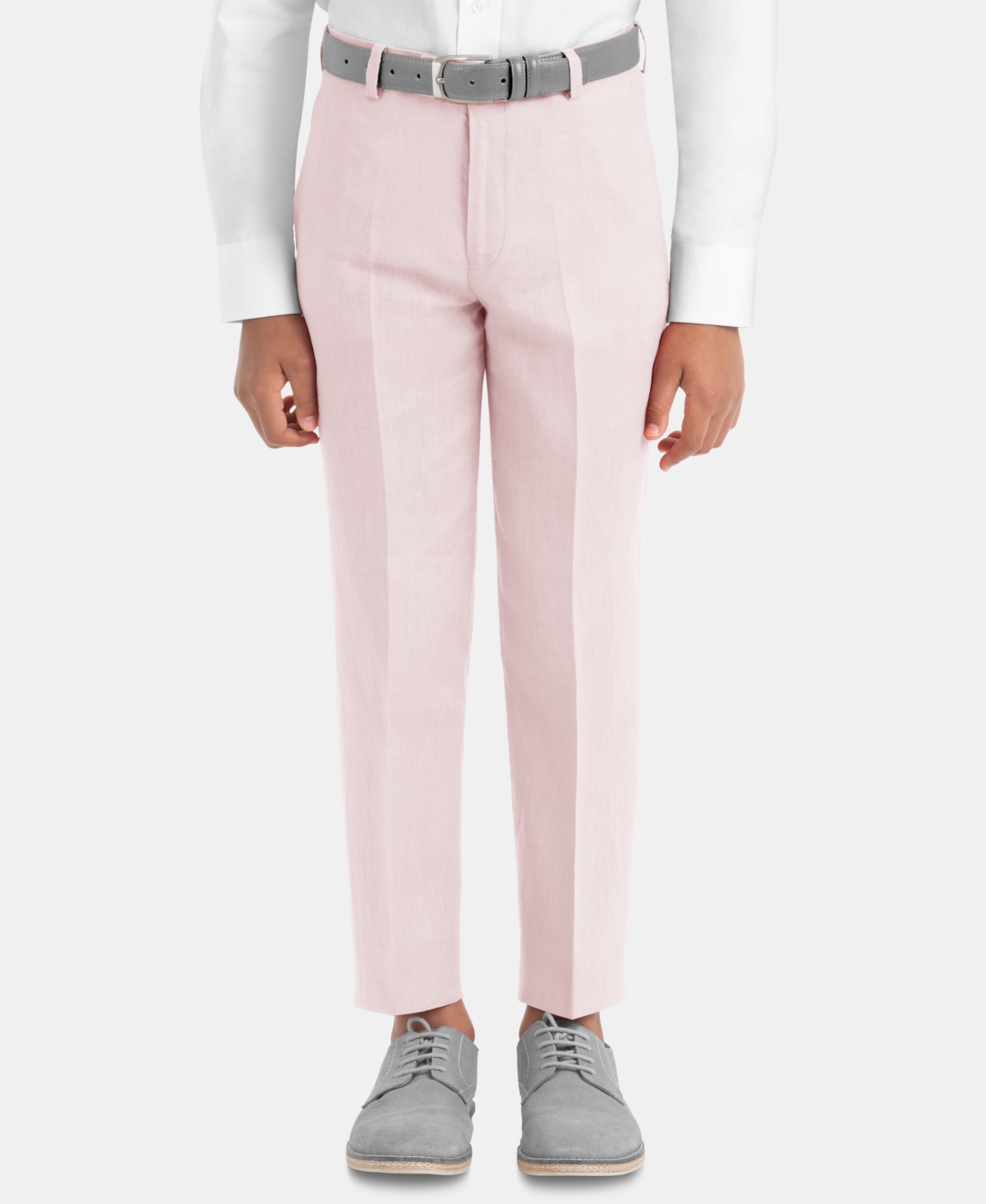 Lauren Ralph Lauren Kids' Big Boys Straight Leg Linen Dress Pants In Pink