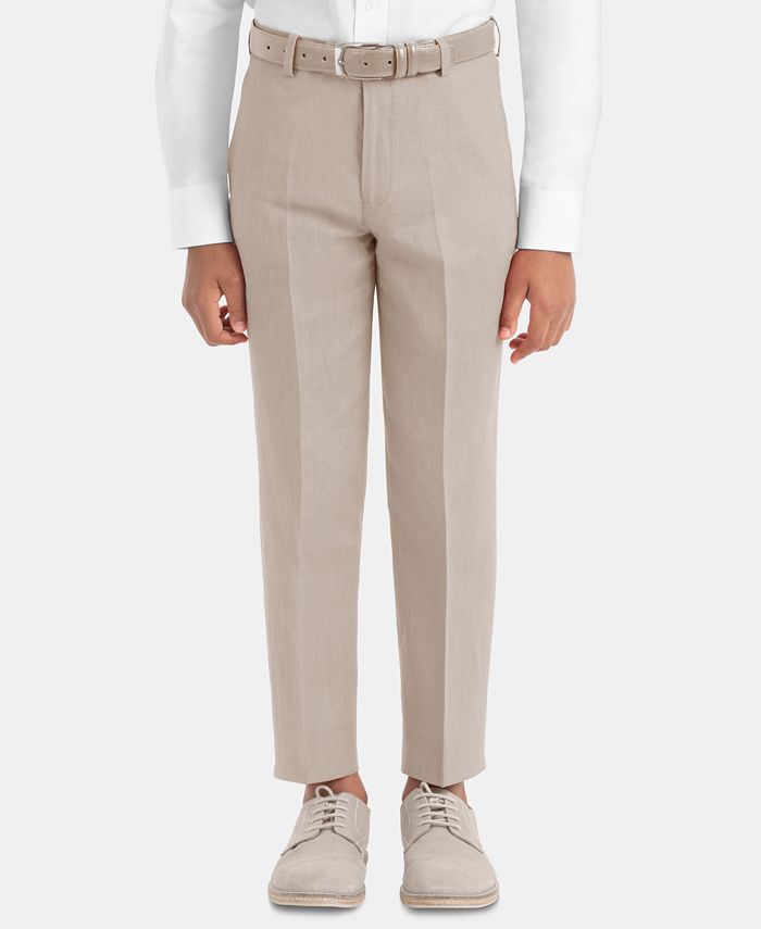 Boys linen dress pants sales