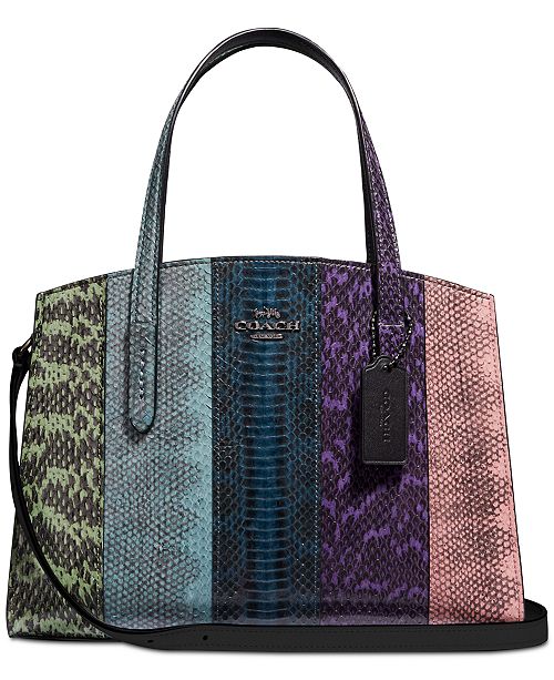 Coach Charlie Carryall 28 In Ombre Snakeskin Reviews