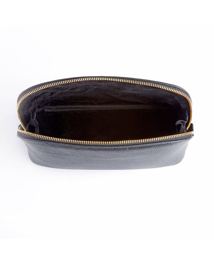 Royce Leather Royce New York Pebbled Leather Large Cosmetic Bag Macy's