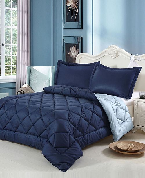 Swiss Comforts Down Alternative Reversible Twin Comforter Set & Reviews