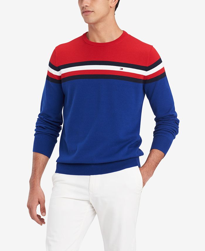 Tommy Hilfiger Men's Chris Colorblocked Sweater, Created for Macy's ...