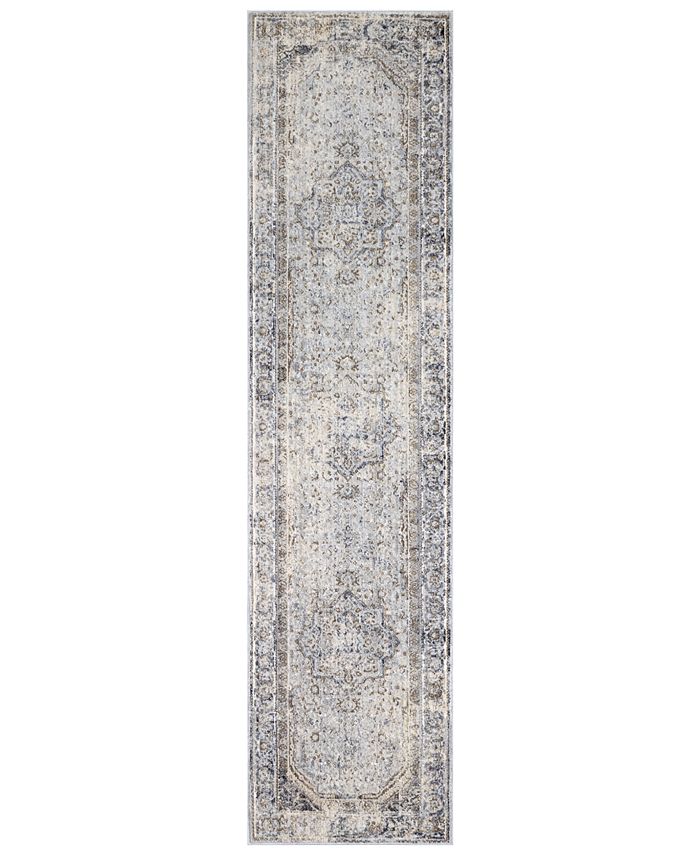 Surya Liverpool LVP2302 Charcoal 2'7" x 10'3" Runner Area Rug Macy's