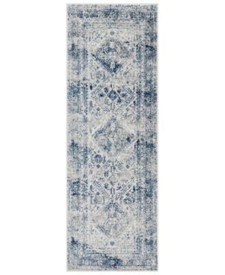 Livabliss - Monte Carlo MNC-2313 Sky Blue 2'7" x 7'3" Runner Area Rug