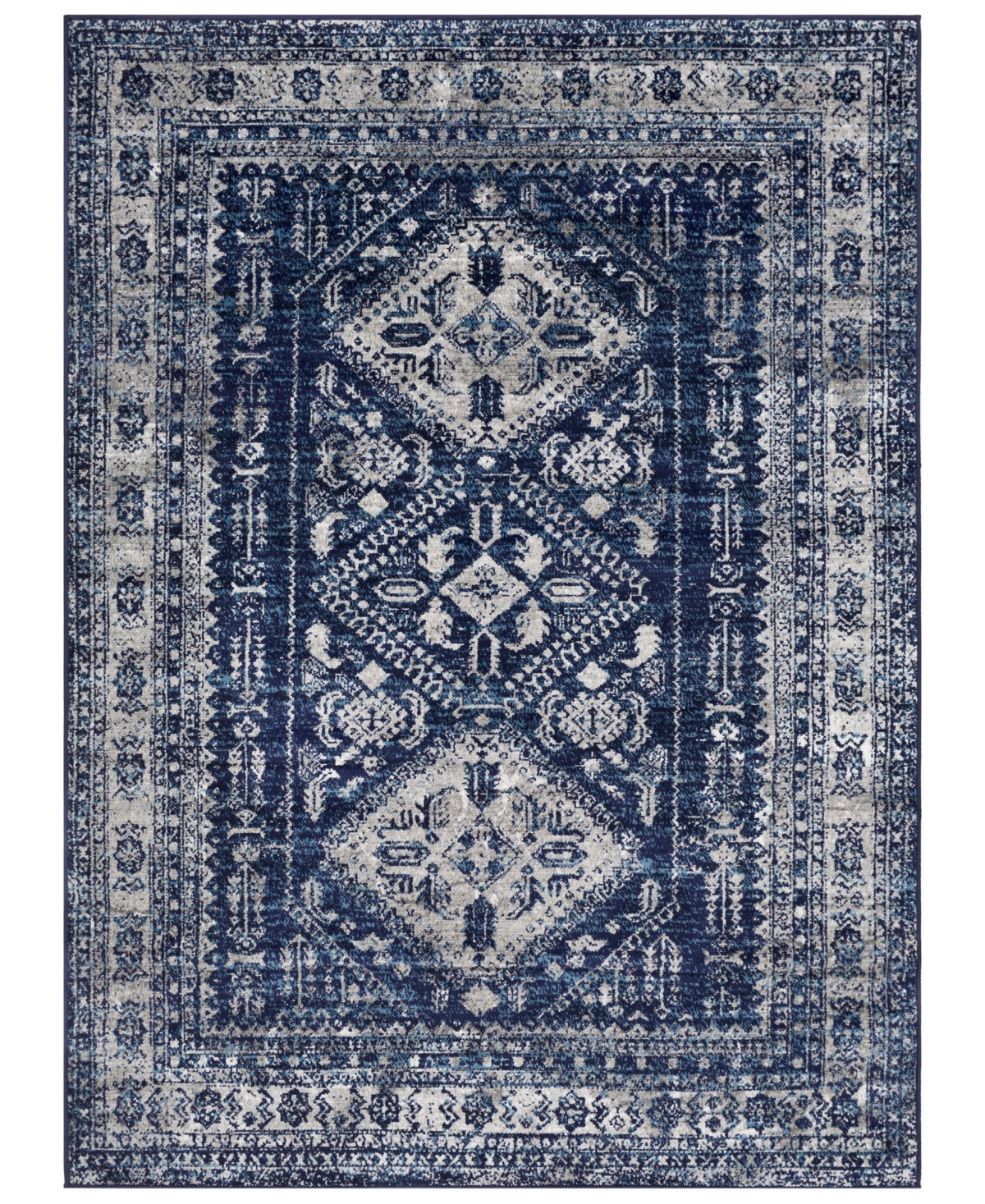 Abbie & Allie Rugs Monte Carlo Mnc-2315 6'7" X 9' Area Rug In Navy