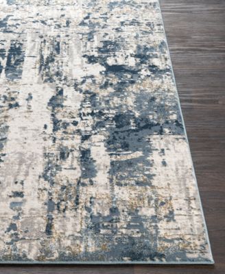 Quatro QUA-2303 Denim 6'7" x 9'6" Area Rug