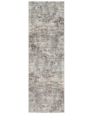 Livabliss - Presidential PDT-2304 Medium Gray 3'3" x 8' Runner Area Rug