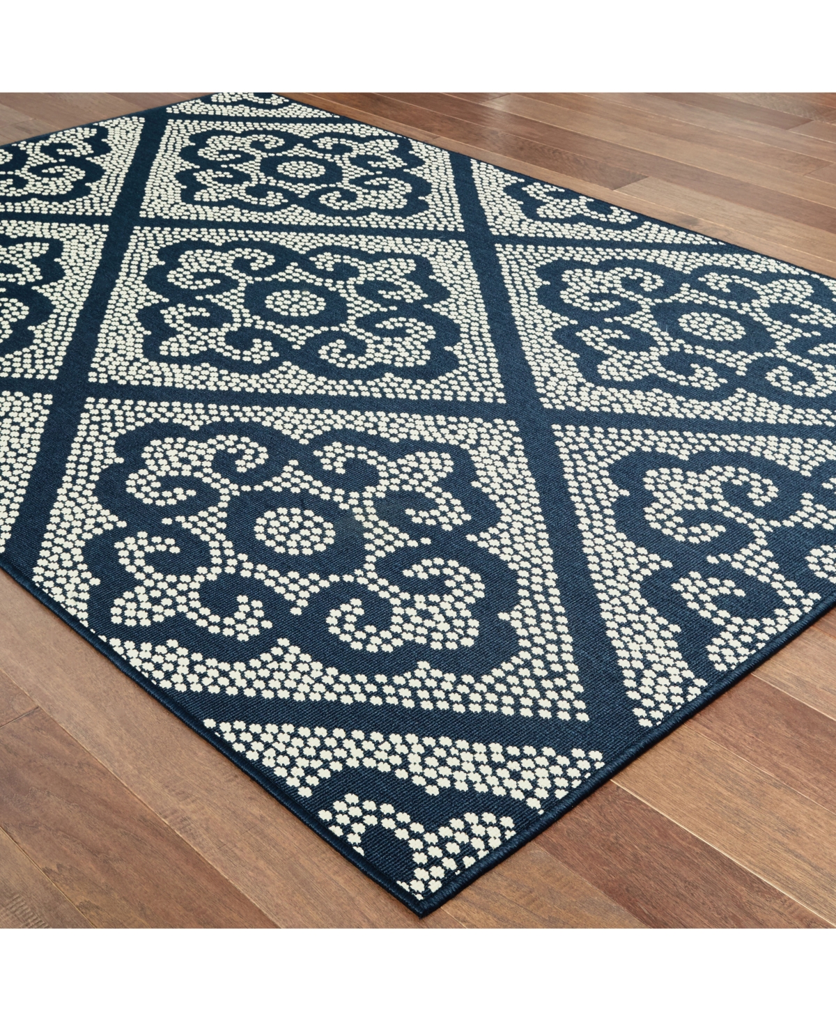 Oriental Weavers Marina 3804BIvory Indoor/Outdoor Area Rug -Ivory