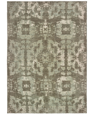Oriental Weavers Montage 4928E Gray/Green 3'10in x 5'5in Area Rug